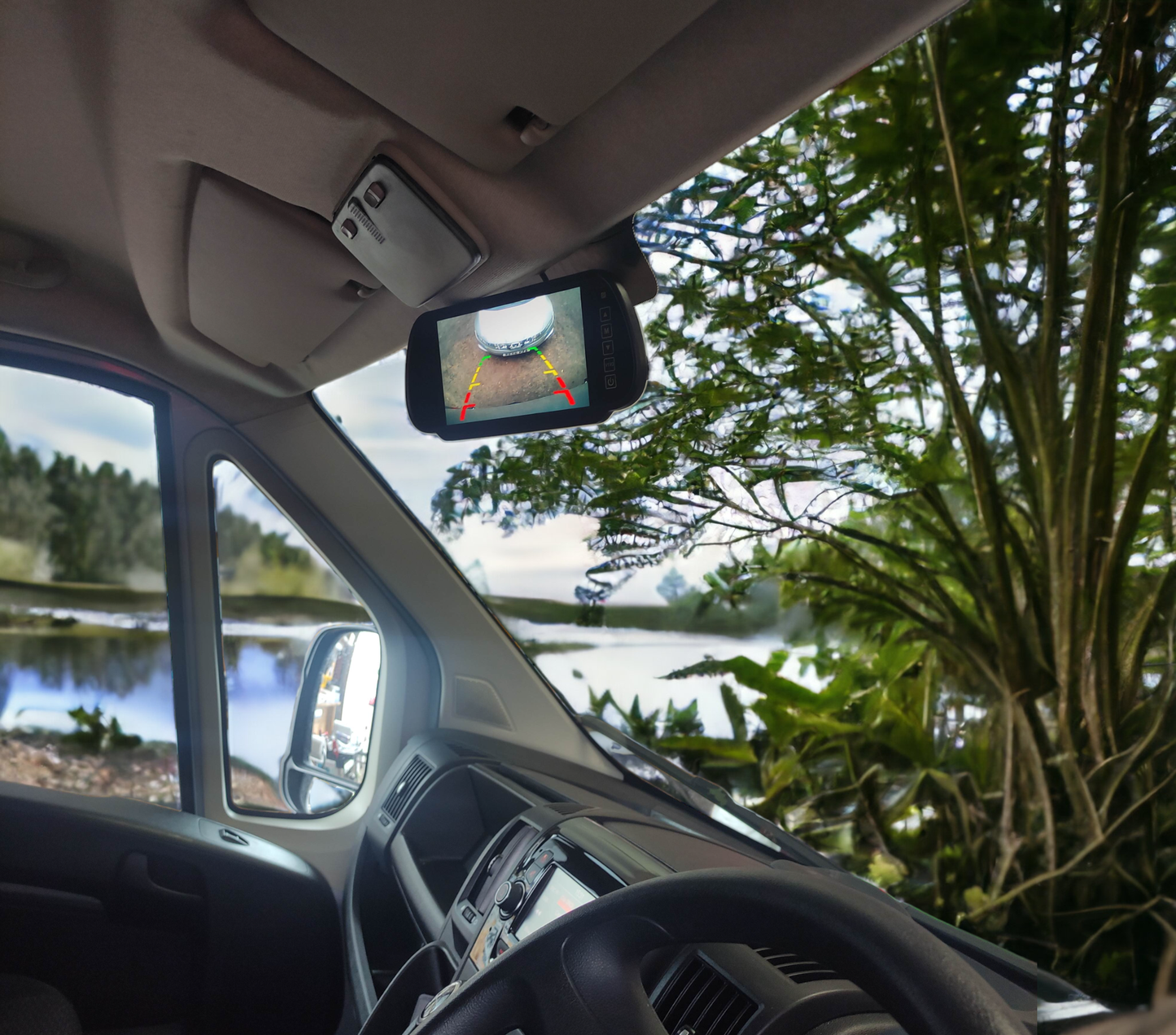 7" Mirror Monitor TFT LCD
