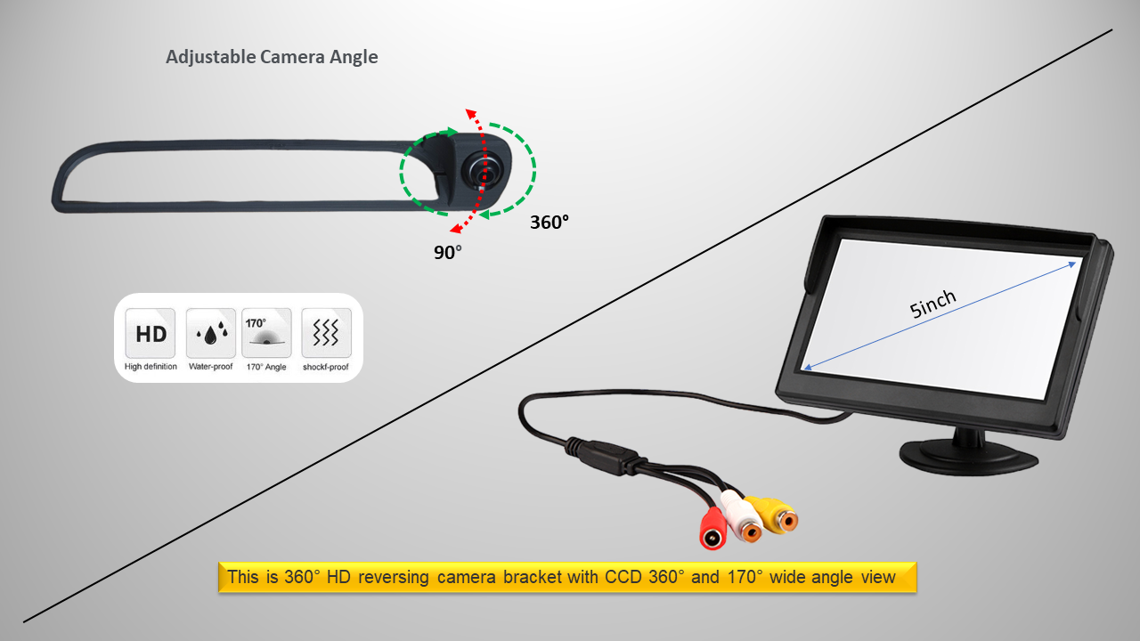 5" Monitor & Reverse Camera For Boxer, Citroen Relay, Citroen Jumper, Fiat Ducato 2007 - 2022