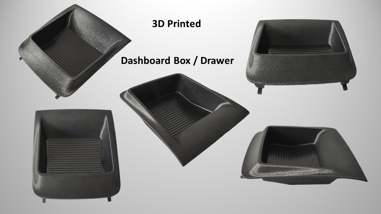 3D Printed Dashboard Drawer for Peugeot Boxer Citroen Relay Fiat Ducato 2014+