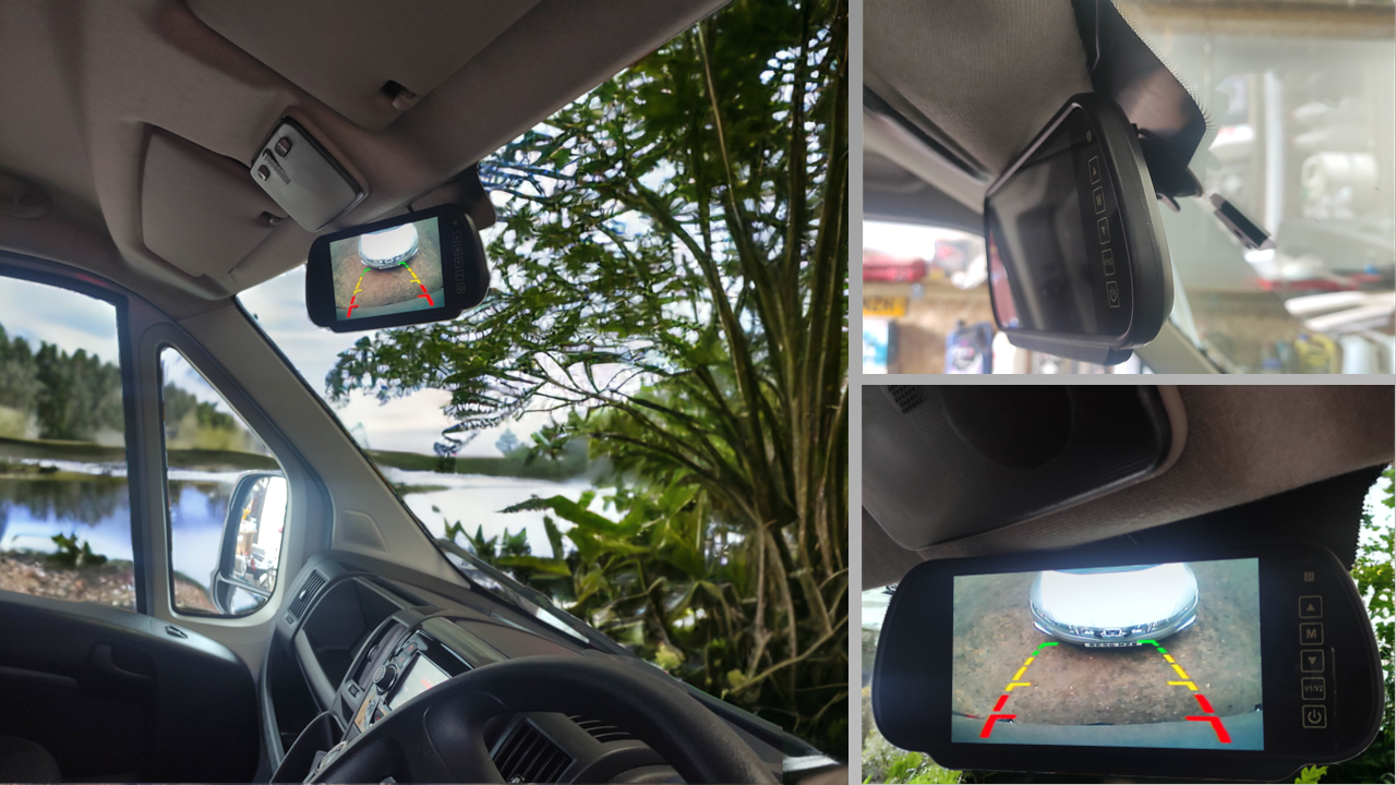 Reversing Camera & 7" Monitor For Peugeot Boxer, Citroen Relay, Citroen Jumper, Fiat Ducato 2007 - 2022