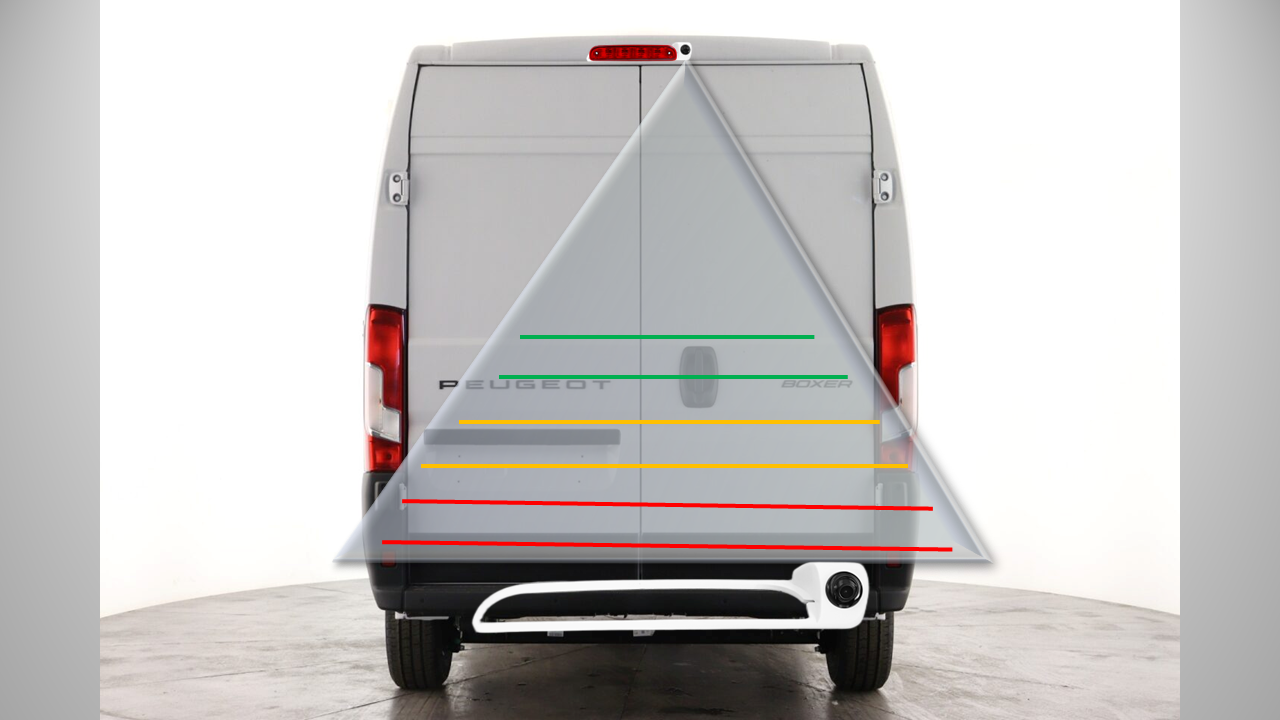 Reversing Camera Kit for Peugeot Boxer, Citroen Relay, Fiat Ducato 2011 and onwards (white)
