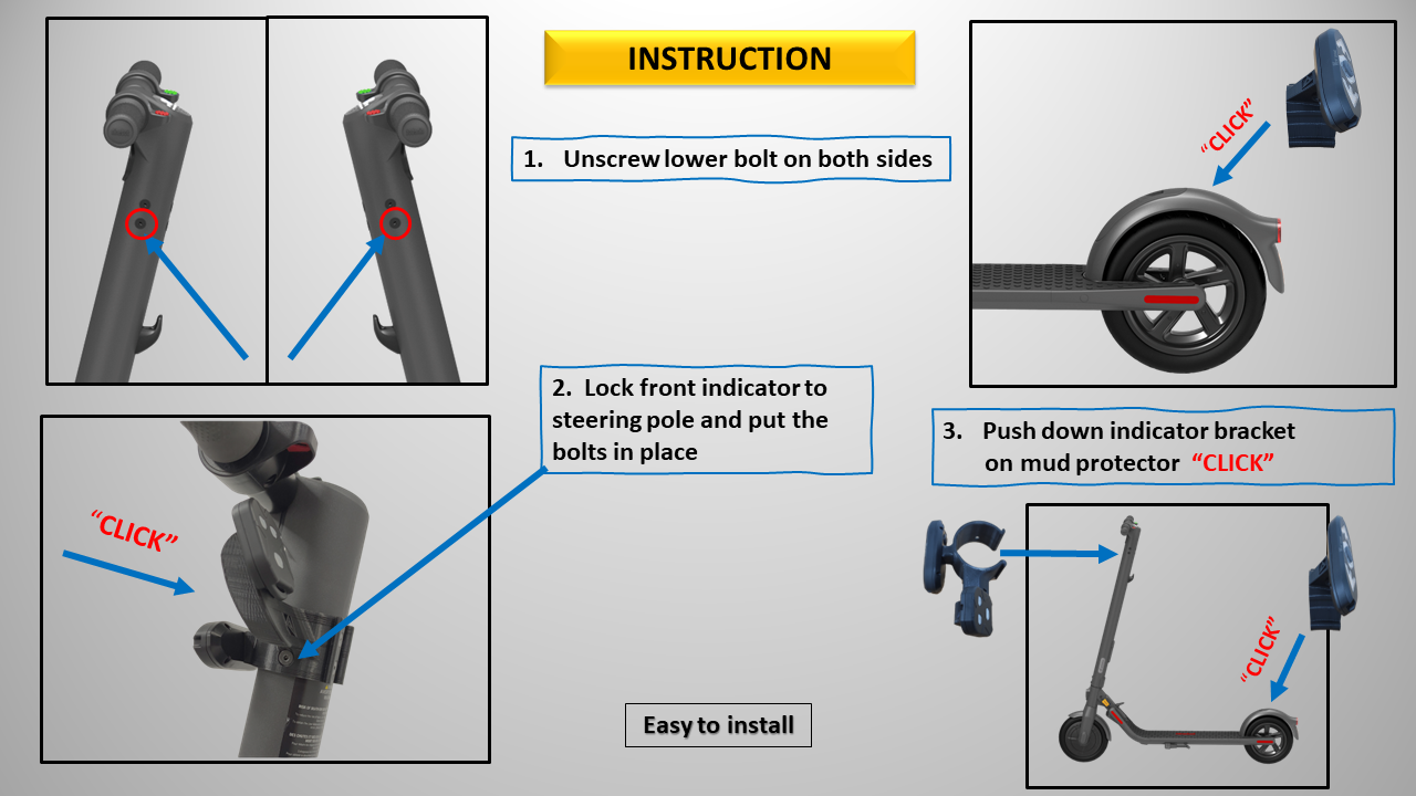 Indicator Kit for SEGWAY NINEBOT Model F