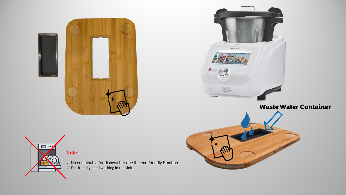 Sliding Board with Water Container For Monsieur Cuisine CONNECT (Lidlomix)