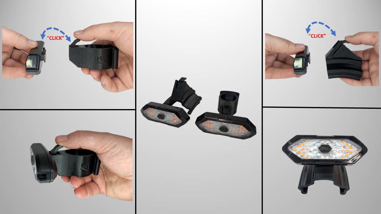 Front & Rear Indicator Kit for Xiaomi Electric Scooter Mi 363 Pro 1S (Clear)