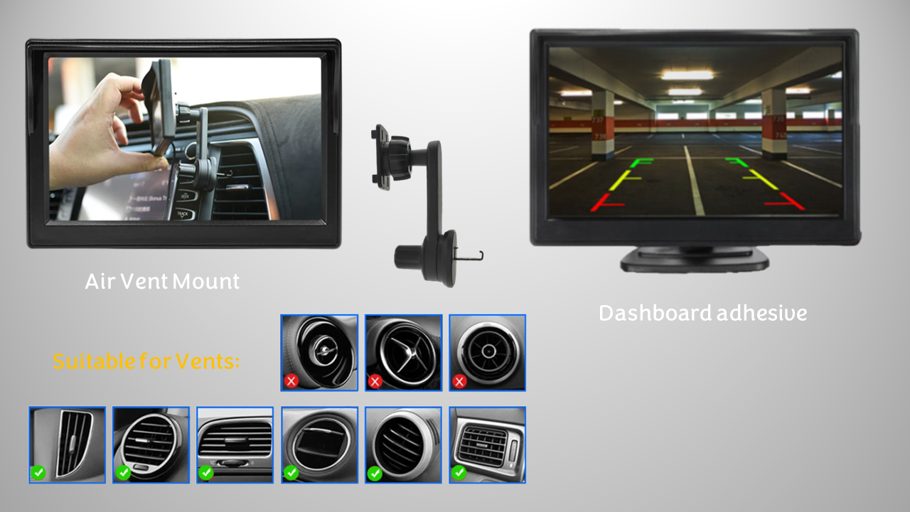 5" Monitor & Reverse Camera For Boxer, Citroen Relay, Citroen Jumper, Fiat Ducato 2007 - 2022