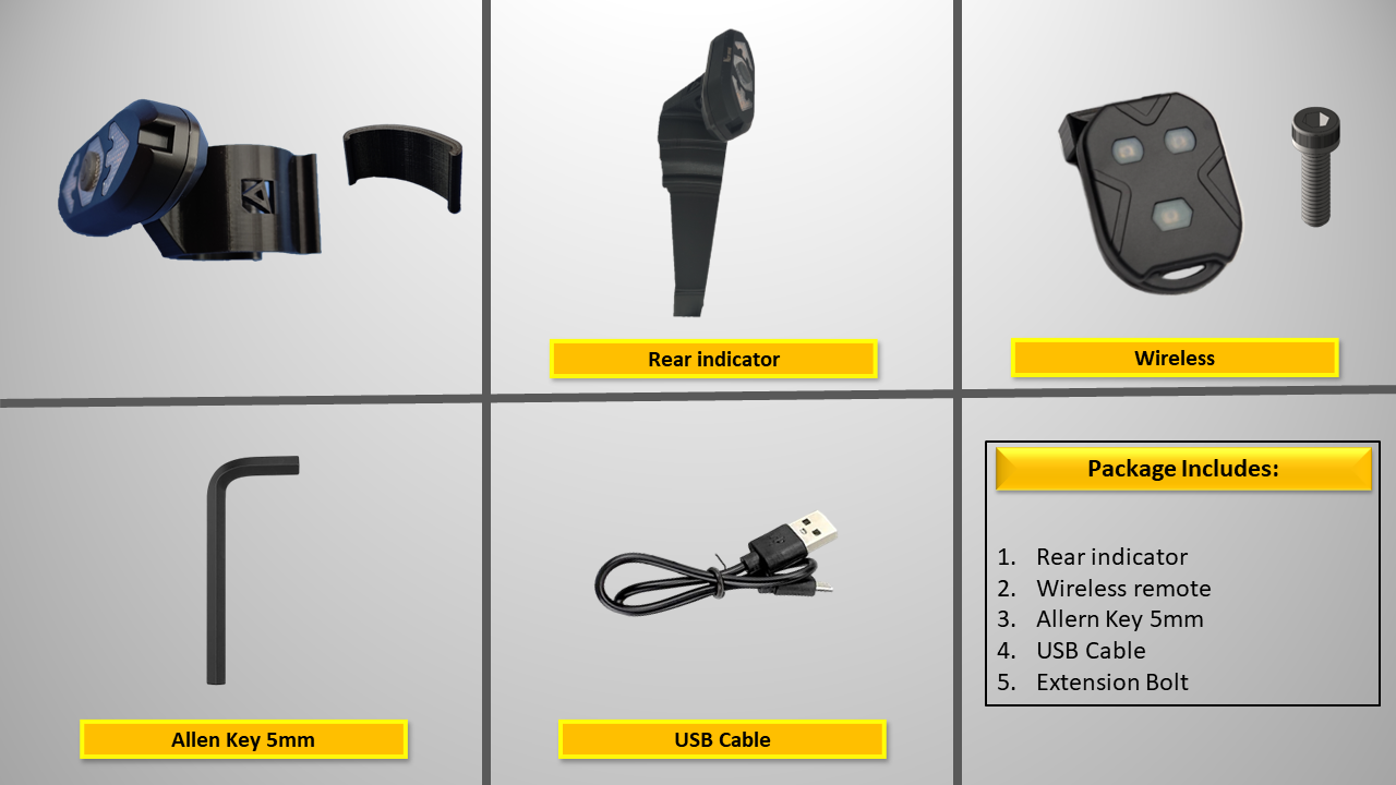 Mudguard Support with Indicators for Pure Air 2nd Gen