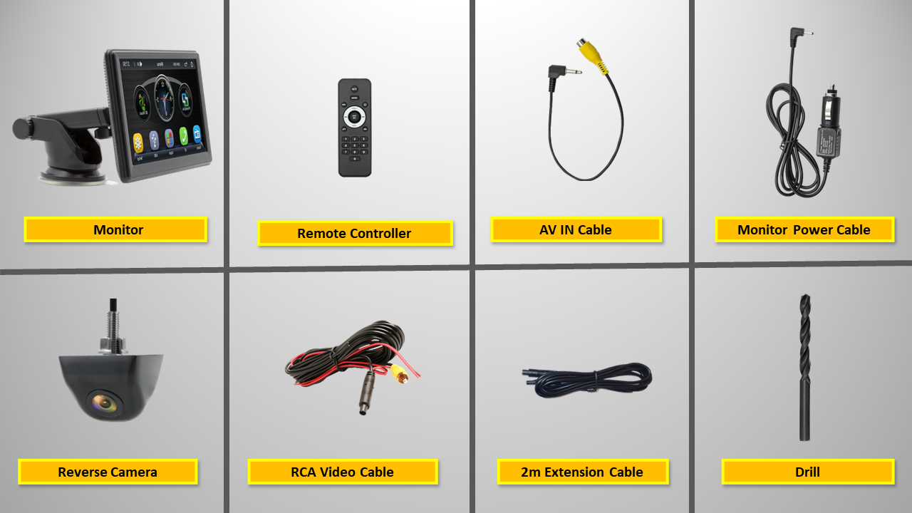 VW Transporter T5 T6 MP5 Monitor Car Parking Reverse Camera Kit