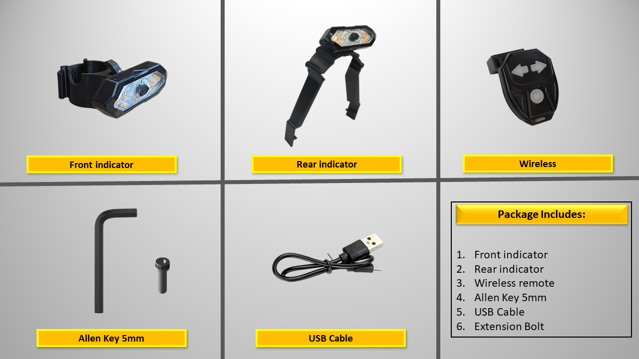 Mudguard Support with Indicators for Pure Air 2nd Gen (Clear)