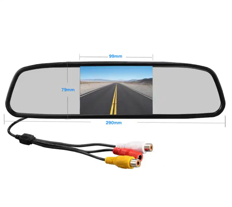 4.3" Mirror Monitor TFT LCD