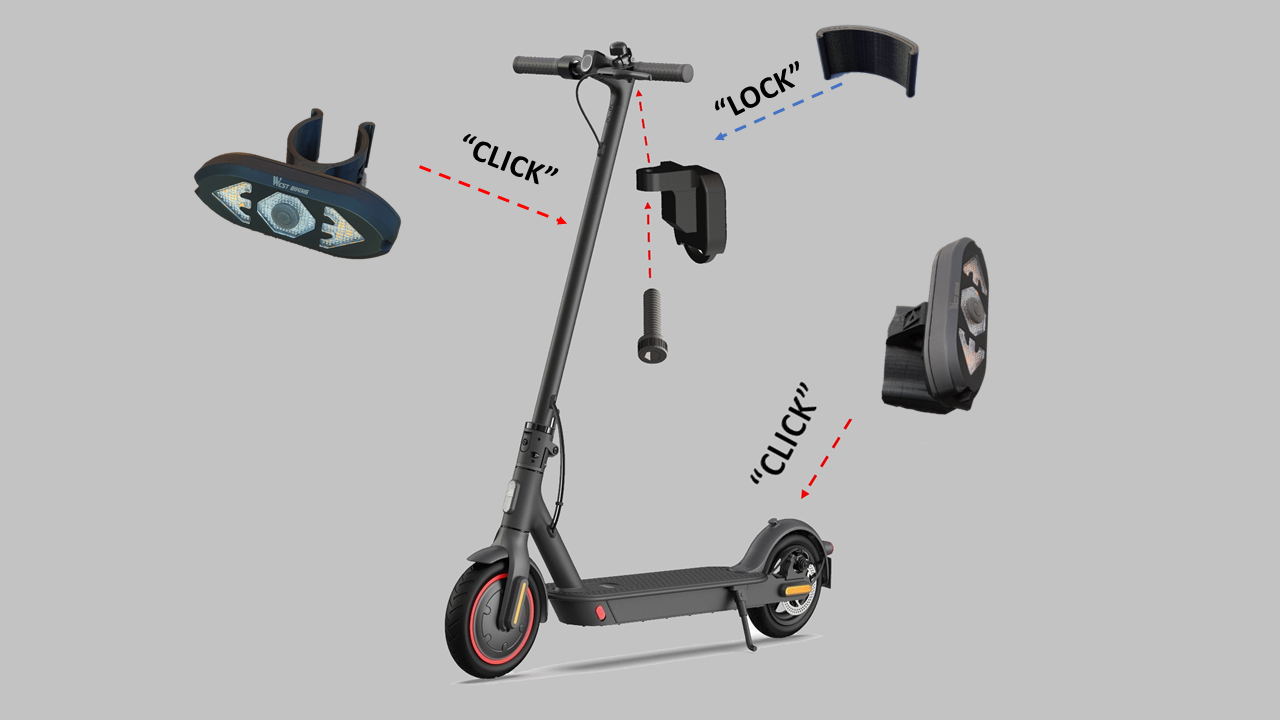 Front and Rear Indicator for Xiaomi Electric Scooter