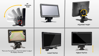 Reversing Camera & 7" Monitor For Peugeot Boxer, Citroen Relay, Citroen Jumper, Fiat Ducato 2007 - 2022