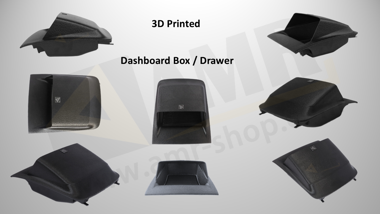 3D Printed Dashboard Tray with Sun Shade for Peugeot Boxer Citroen Relay Fiat Ducato 2014+