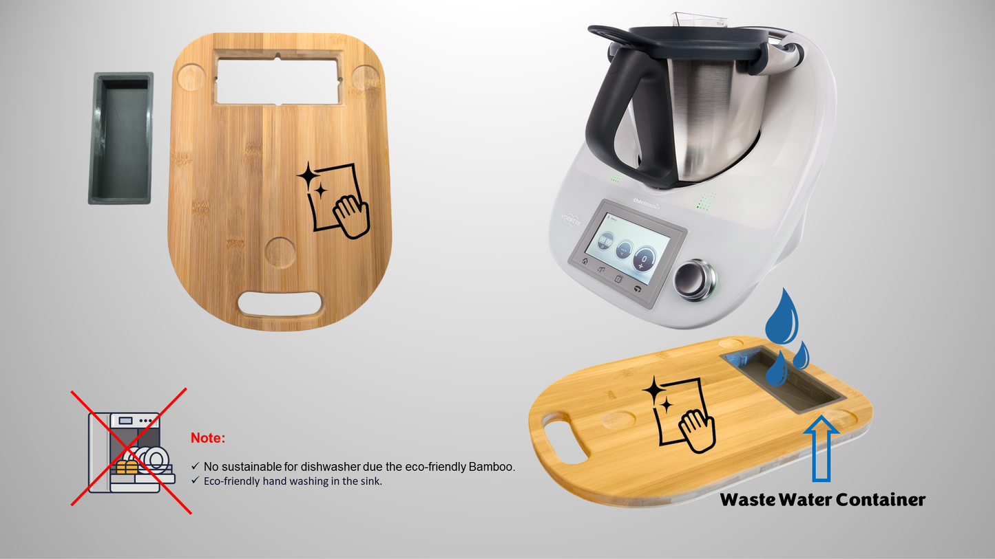 Sliding Board with Waste Water Container For Thermomix TM6 TM5