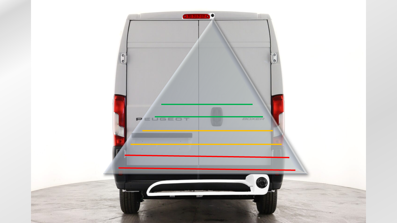 Reversing Camera & 5" Monitor For Peugeot Boxer, Citroen Relay, Citroen Jumper, Fiat Ducato 2007 - 2022 (White)
