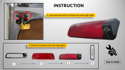Reversing Camera & 7" Monitor for Vauxhall Vivaro MK3, Renault Trafic MK3 2014