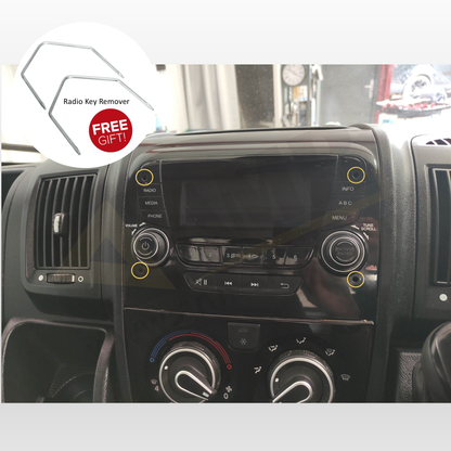 Dashboard Tray with Dual Cup Holder & Storage Peugeot Boxer, Citroen Relay, Fiat Ducato 2014+